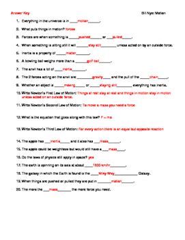 bill nye the science guy s05e20 motion worksheet answers